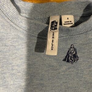 Janie and Jack Light Blue Star Wars Crewneck Sweater